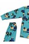 Boy's Tractor Patterned Long Sleeve Pajama Set Turquoise - 4