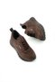 Ljn 6026 Suede Stone Print Detailed Lace-Up Shoes - 3