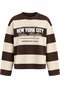 Brown Yellow New York Printed Sweatshirt - 1132