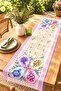 Colorful Floral Bouquets Patterned Runner / Tablecloth / Placemat