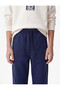 Tie-Waist Cotton Pocket Zipper Jogger School Sweatpants - 2