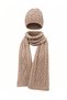 Women's Winter Wool Knitwear Scarf and Beanie Set - 6