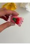 Hand Knitted Amigurumi Candy Model Cherry Hairless Baby Clip 3 cm Organic Cotton Supplementary Food Transition Period Clip - 2