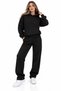 Unprinted Top and Bottom Tracksuit Set Oversize Hooded