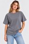 Women's Oversize T-Shirt T-Shirt Casual Fit White Smoked Gray Khaki Red Black Stone