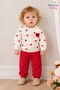 Baby Girl Set Lovely Heart Patterned Long Sleeve Bottom Top Seasonal 2 Piece Set - 2