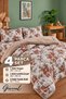 Julia |   Patterned Double-Sided Wellsoft Elastic Sheet and Pillowcase Sleeping Set |   Quilt |   Elastic Fitted Sheet |   Pillowcase |   Anti-Allergic |   Home Textiles |   Dowry |   4 Pieces