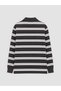 Men's Sweatshirt with Turn-Down Roba Collar and Stripes from Uzg Store for Style Enthusiasts - 2