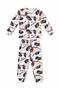 Boy's Half Car Pattern and Printed Long Sleeve Pajama Set - 3