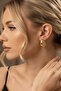 Gold Color Mica Bracelet and Earring Set - 3