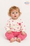 Baby Girl Set Lovely Heart Patterned Long Sleeve Bottom Top Seasonal 2 Piece Set - 2