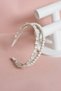 Adeluna Design White Pearled Floral Double Row Elegant Maternity Crown – Handmade Special Occasion Hair Accessory