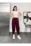 Women's Modal Fabric Carrot Cut Trousers with Pockets and Ties