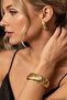 Gold Color Mica Bracelet and Earring Set - 2