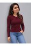 Buzzy 3-Pack Crew Neck Basic Long Sleeve Blouse - 4