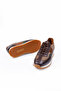 Castro Brown 100% Genuine Leather Men's Sneaker Shoes - 3