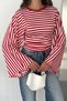 Wide Sleeve Cropped Blouse – Black Bold - 4