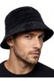 Unisex Men's and Women's Black Corduroy Bucket Hat - Lined Fisherman Bucket Hat - 5