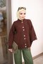 كارديجان أنجورا بأزرار بنية اللون - 4