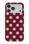 iPhone 17 Pro Max/18 Pro Max Compatible Polka Dot Suede+Tpu Silicone Phone Case