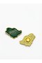 Saudi Arabia Map Pin, Green and Gold - 3