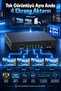 4 Port HDMI Splitter Distributor 1 Input 4 Output 4Kx2K 1080P Laptop Pc Computer Game Console Tv Box Monitor Television Projection Image Multiplexer