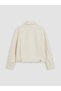 Özmarka New Season Ecru Women's Shirt Jacket - 7