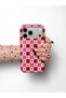 Compatible with iPhone 15 Pro - Plaid Heart Design, Double Layer Cover, Glossy Surface Protective Case - 4