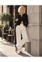 New Season Women's Black Double Zipper Long Sleeve Blouse - 2