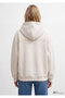 Hooded Ecru Basic Sweatshirt 1S10575-83043 - 4