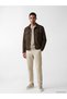 Rmz Gi̇yi̇m Farkiyla Standard Fit Shirt Roba Collar Men's Suede Coat - 2