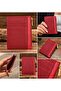 100% Genuine Leather Green, Gold Zipper, Multiple Compartments, Slim and Minimalist Design, Stylish and Elegant Model - 2
