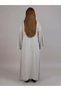Grey Pleated Open Abaya - 4