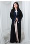 Modern Black & Blue Abaya with Sheila - 2