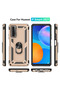 Huawei P Smart 2021 Case Sofia Silicone Cover with Ring - Gold - 3
