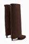Petra Brown Suede Women's Boots with Removable Heel Detail - 8