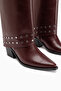 Liddy Burgundy Women's Boots and Ankle Boots with Removable Heel - 6