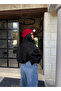 Black Balloon Sleeve Suede Jacket - 3