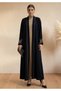 Black Abaya | Gold Embroidery I Chiffon Hijab