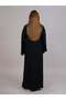 Black Korean Nida Embroidered Abaya - 4