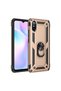 غطاء سيليكون متوافق مع هاتف Xiaomi Redmi 9A مع حلقة سيفون - ذهبي - 7