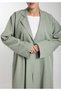 Green Barbie Crepe Abaya with Matching Sheila for Office and Meetings - 3