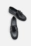 Santi̇a Women's Black Buckle Loafer A003-K024 - 3
