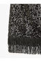 Slim Fit A-Line Tasseled Sequined Mini Evening Dress Skirt - 3