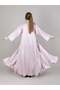 Pink Nida Abaya With Pleating Lines - 4