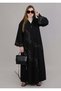 Black Crepe Designer Embroidered Abaya