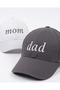 Dad Mom Embroidery Printed Handwritten Detailed 2-Piece Hat / Adjustable Embroidered Dad Mom Couple Hat - 5