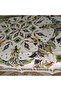 Authentic Lilac Patterned 100% Cotton Square Tablecloth & Table Cloth (160X160 cm) - 8