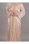 Peach Organza Abaya - 3