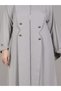 Grey Coat Style Abaya - 3